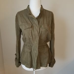 Anthropologie Sanctuary army green jacket